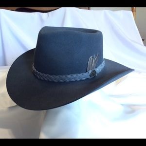 Drover Australian Cowboy Hat, Fur Felt, grey  EUC